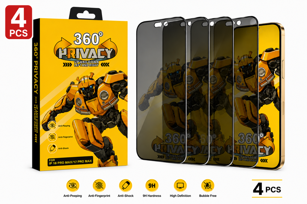 Privacy Screen Protector for iPhone 16 Pro Max & 17 Pro Max