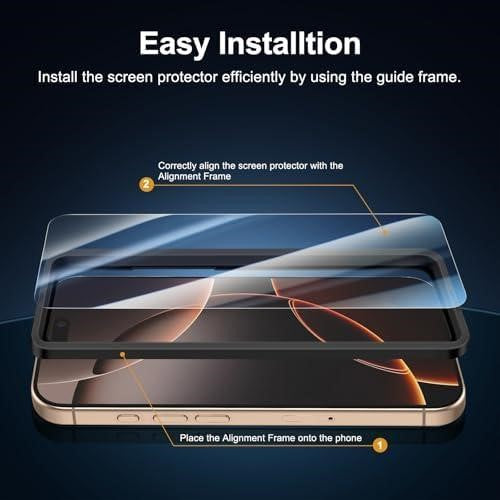 Privacy Screen Protector for iPhone 16 Pro Max & 17 Pro Max