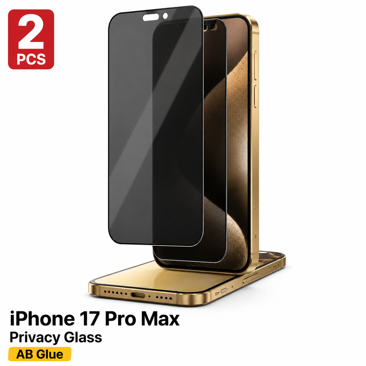 Privacy Screen Protector for iPhone 16 Pro Max & 17 Pro Max