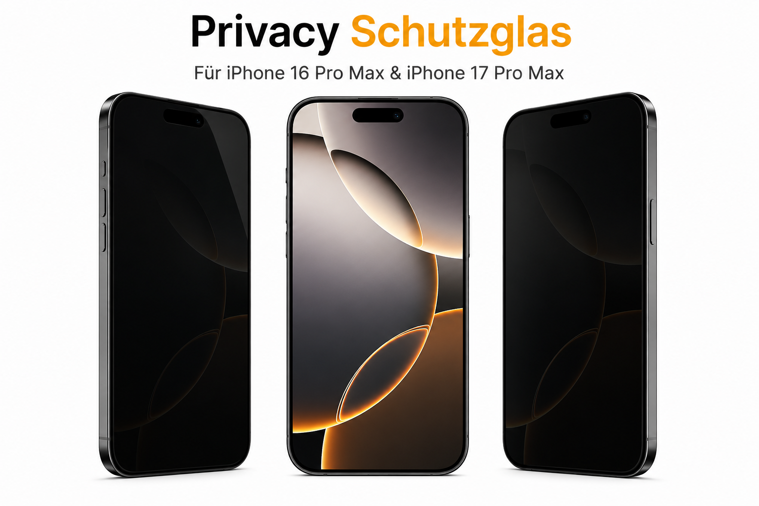Privacy Screen Protector for iPhone 16 Pro Max & 17 Pro Max