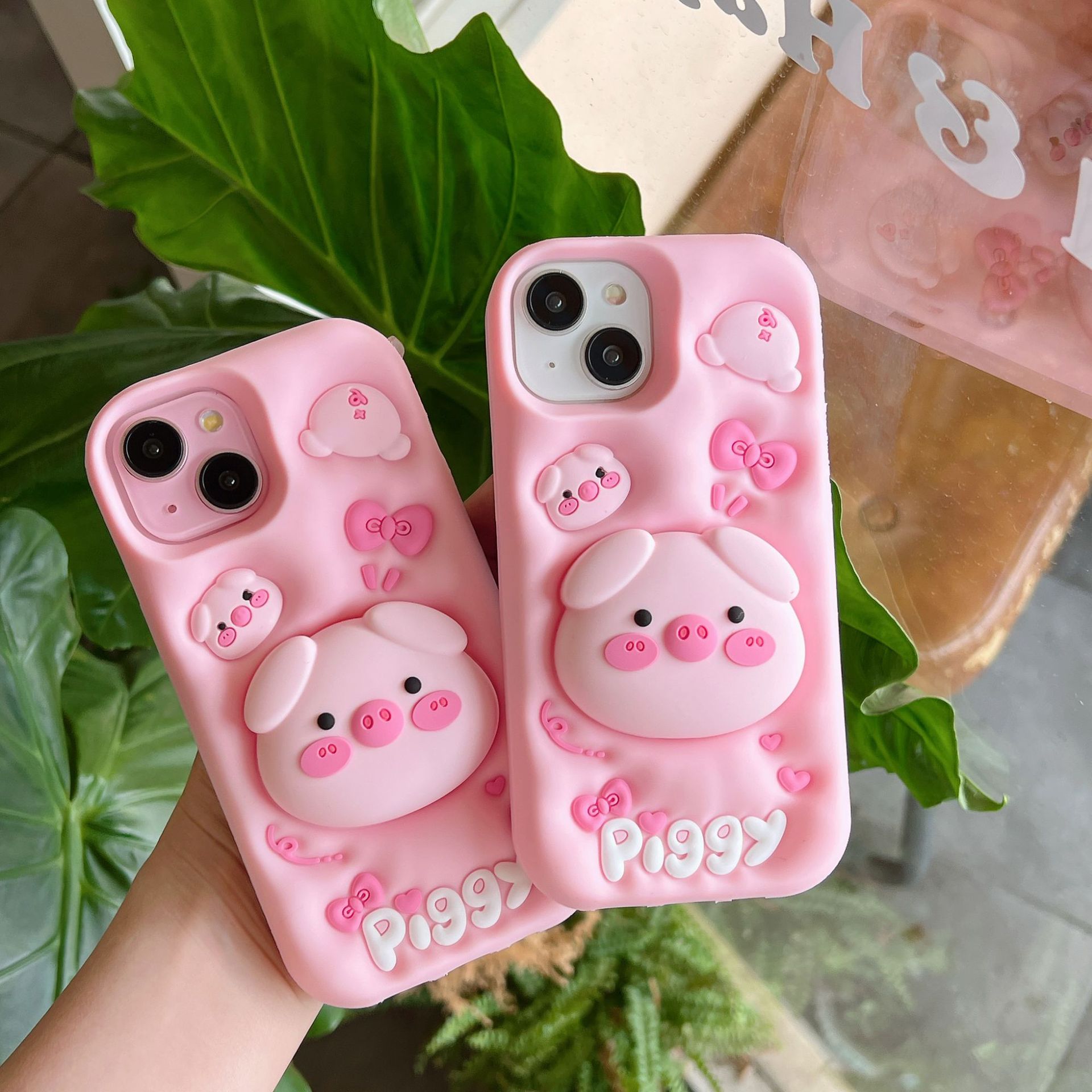 Protective Case with Stand for iPhone 17 Pro Max, Pink Pig Design, Full Coverage Shockproof Case for iPhone 15/14/13/12 Pro – Bild 2